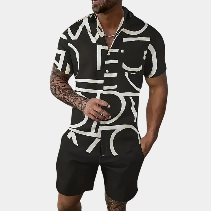 TIZOC - Tropical Print Matching Outfit for Men