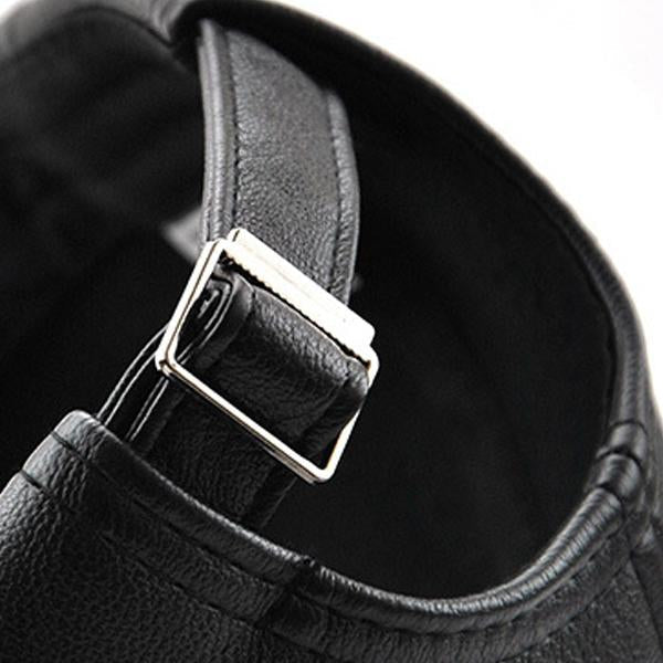 Edison - Casual leather baseball cap